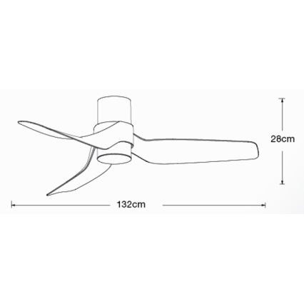 Lucci air 213355-LED himmennettävä kattovalo NAUTICA 1xGX53/12W/230V ruskea/kiiltävä kromi + kauko-ohjaus