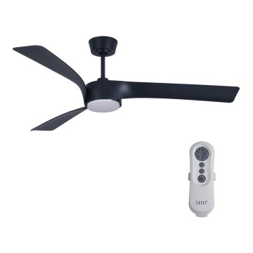 Lucci air 213358 - LED Himmennettävä tuuletin LINE 1xGX53/12W/230V musta + kaukosäädin
