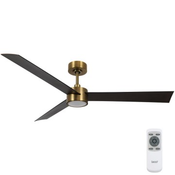 Lucci air 21610549- LED himmennettävä kattovalo CLIMATE 1xGX53/12W/230V wenge/kulta + kauko-ohjaus