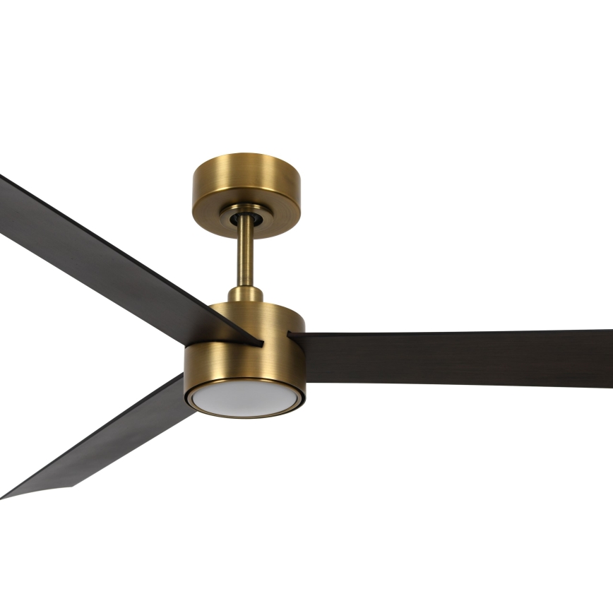 Lucci air 21610549- LED himmennettävä kattovalo CLIMATE 1xGX53/12W/230V wenge/kulta + kauko-ohjaus