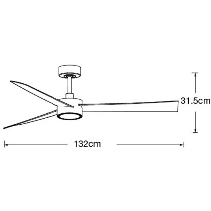 Lucci air 21610549- LED himmennettävä kattovalo CLIMATE 1xGX53/12W/230V wenge/kulta + kauko-ohjaus