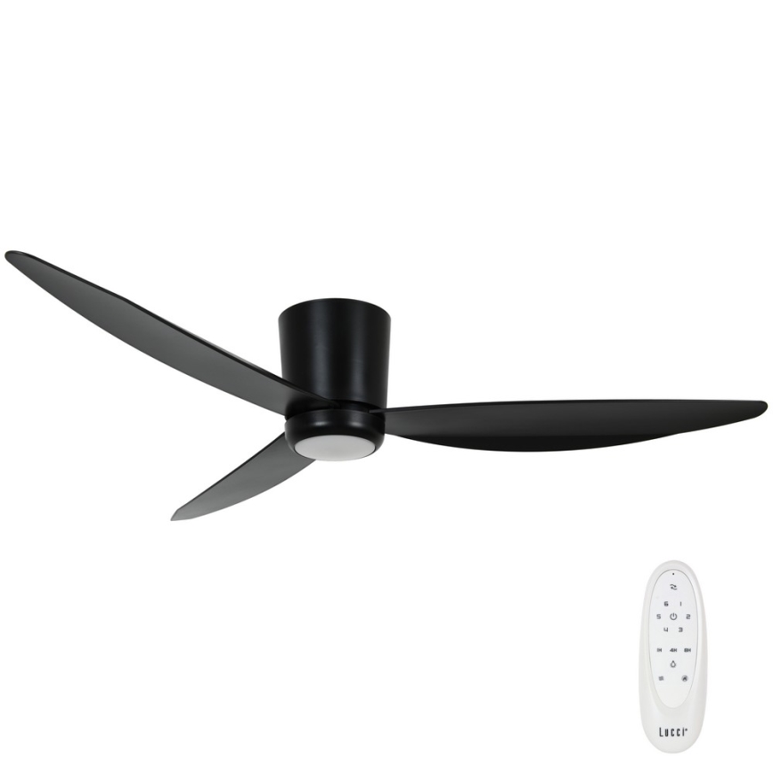 Lucci air 21610749 - LED himmennettävä kattotuuletin ARRAY 1xGX53/12W/230V musta + kaukosäädin