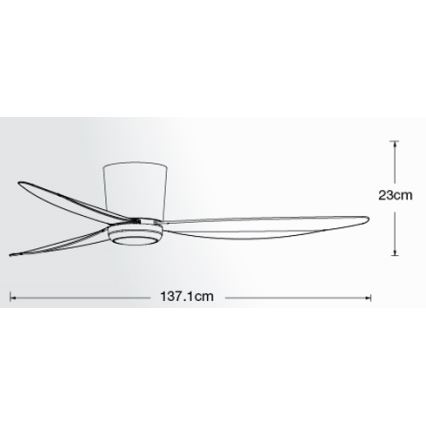 Lucci air 21610749 - LED himmennettävä tuuletin ARRAY 1xGX53/12W/230V musta + kauko-ohjaus