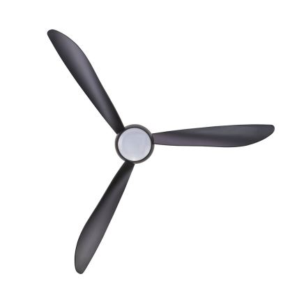 Lucci air 512910 - LED Kattotuuletin AIRFUSION NORDIC LED/20W/230V musta + kauko-ohjaus
