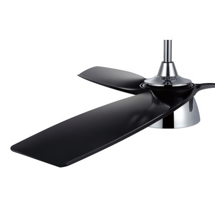Lucci air 513072 - LED himmennettävä kattovalo BRONX LED/18W/230V 3000/4000/6000K musta/kiiltävä kromi + kauko-ohjaus