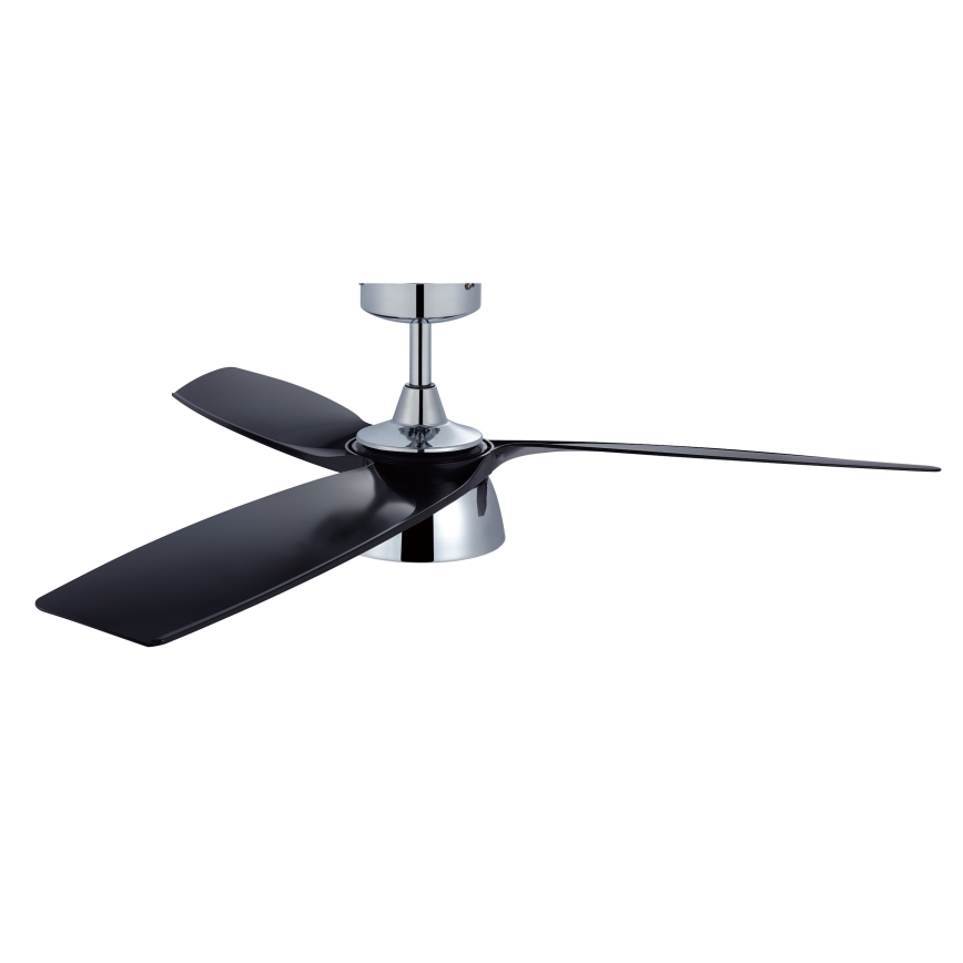 Lucci air 513072 - LED himmennettävä kattovalo BRONX LED/18W/230V 3000/4000/6000K musta/kiiltävä kromi + kauko-ohjaus