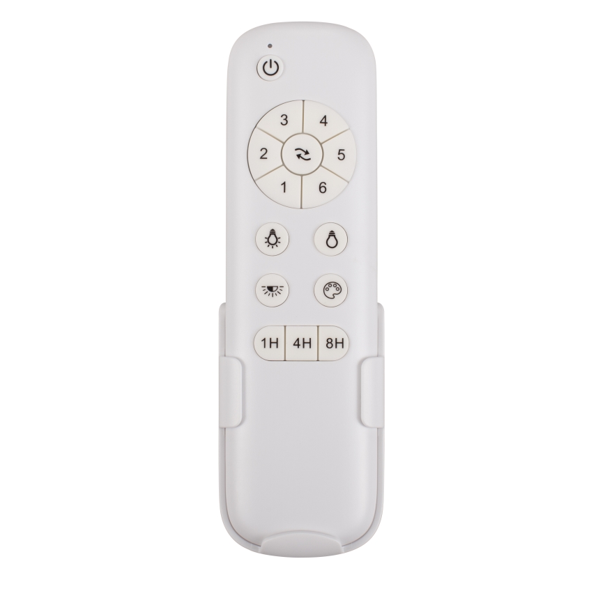 Lucci air 513072 - LED himmennettävä kattovalo BRONX LED/18W/230V 3000/4000/6000K musta/kiiltävä kromi + kauko-ohjaus