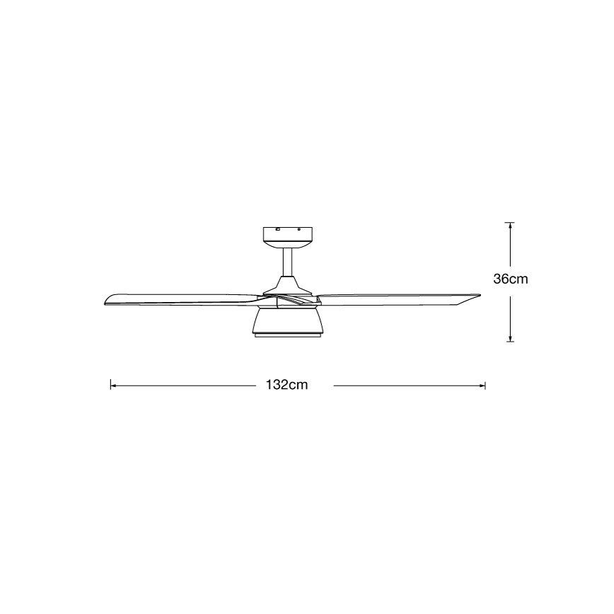 Lucci air 513072 - LED himmennettävä kattovalo BRONX LED/18W/230V 3000/4000/6000K musta/kiiltävä kromi + kauko-ohjaus
