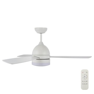 Lucci air 513075 - LED Kattotuuletin VECTOR LED/25W/230V 3000/4200/6500K valkoinen + kauko-ohjaus