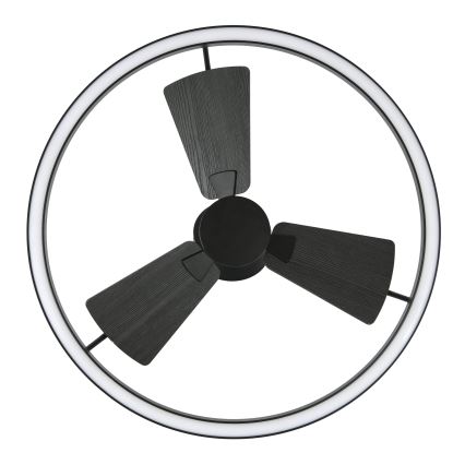 Lucci Air 516124 - LED himmennettävä kattovalo CESSNA LED/36W/230V 3000/4000/5000K musta + kauko-ohjaus
