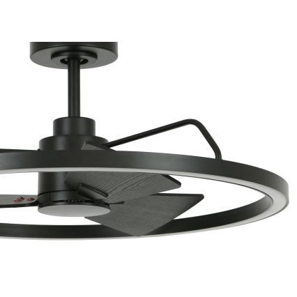 Lucci Air 516124 - LED himmennettävä kattovalo CESSNA LED/36W/230V 3000/4000/5000K musta + kauko-ohjaus