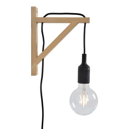 Lucide 08208/01/30 - Seinävalaisin FIX WALL 1xE27/60W/230V musta