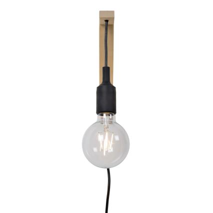 Lucide 08208/01/30 - Seinävalaisin FIX WALL 1xE27/60W/230V musta