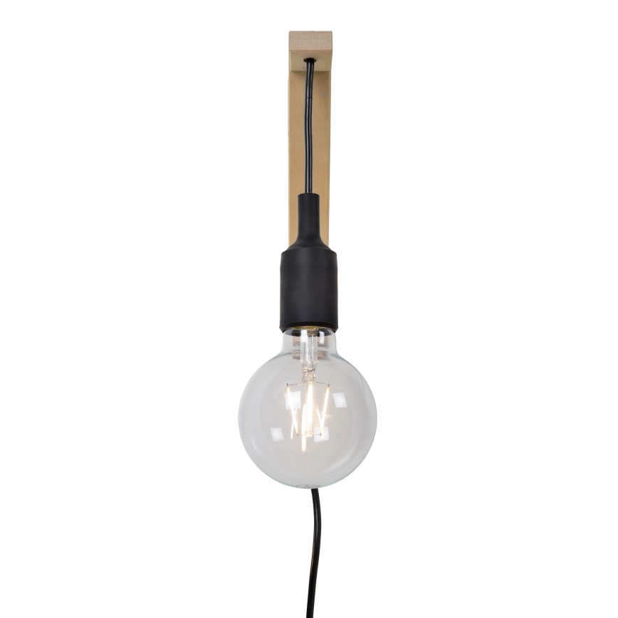 Lucide 08208/01/30 - Seinävalaisin FIX WALL 1xE27/60W/230V musta