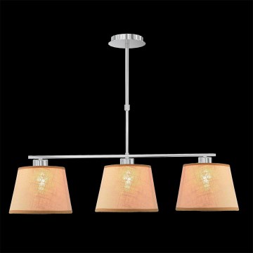 LUXERA 18066 - Kattokruunu COMBO 3xE27/60W beige