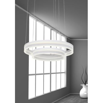 LUXERA 18408 - Himmennettävä LED-kattokruunu narussa VEDUA LED/78W/230V
