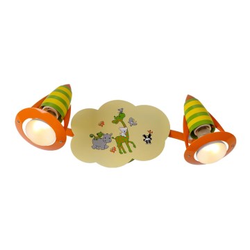 LUXERA 28013 - Lasten kohdevalo SAFARI 2xE14/40W/230V