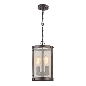 LUXERA 46072 - Kattokruunu ketjussa IOWA 2xE27/60W/230V