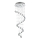 LUXERA 62410 - Kiinteä kristallikruunu COIL 4xGU10/50W/230V