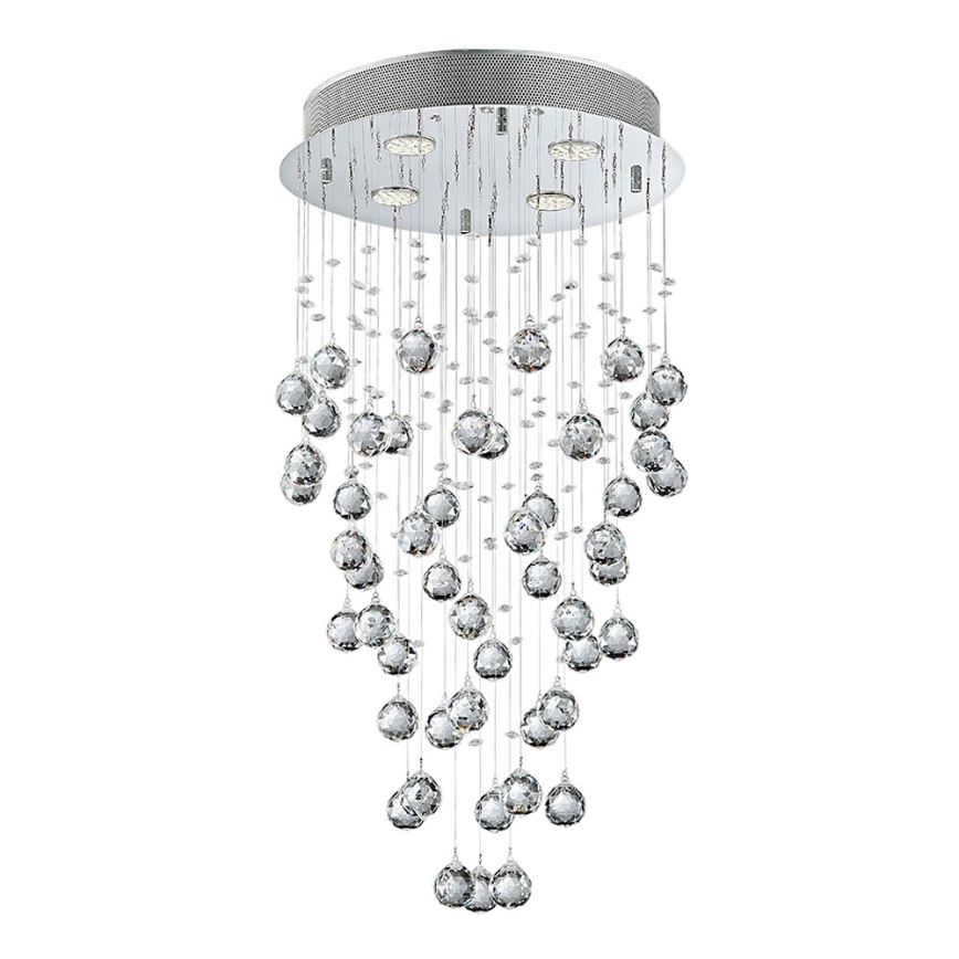 LUXERA 62411 - Kiinteä kristallikruunu NORR 4xGU10/50W/230V