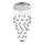 LUXERA 62411 - Kiinteä kristallikruunu NORR 4xGU10/50W/230V