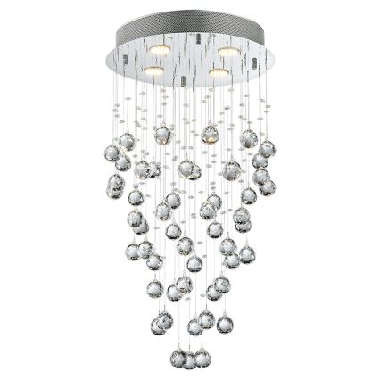 LUXERA 62411 - Kiinteä kristallikruunu NORR 4xGU10/50W/230V
