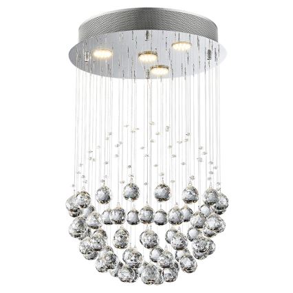 LUXERA 62413 - Kiinteä kristallikruunu XAVER 4xGU10/50W/230V