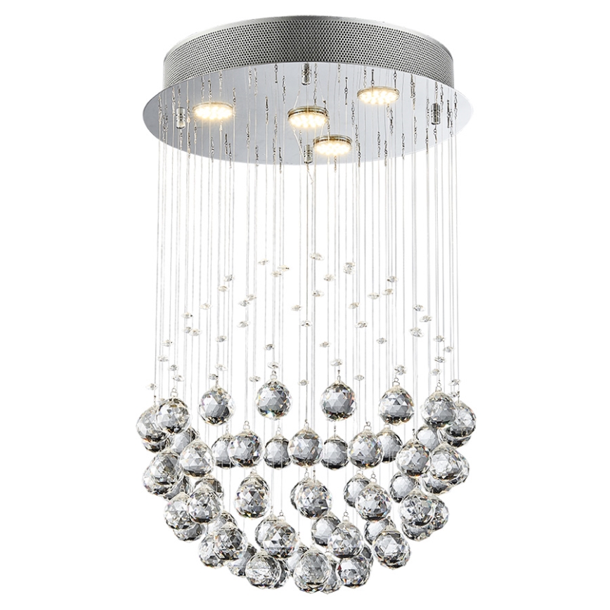 LUXERA 62413 - Kiinteä kristallikruunu XAVER 4xGU10/50W/230V