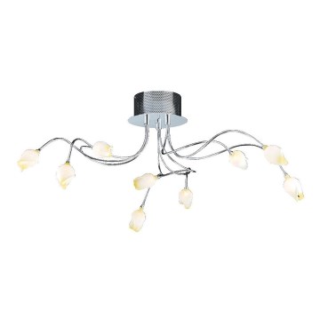 Luxera 64031 - Kiinteä kattokruunu LOTOSS 9xG4/20W/230V