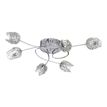 LUXERA 64039 - Kiinteä kattokruunu DELPHI 6xG4/20W/230V