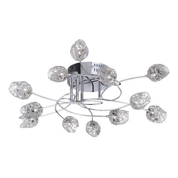 LUXERA 64040 - Kiinteä kattokruunu DELPHI 12xG4/20W/230V