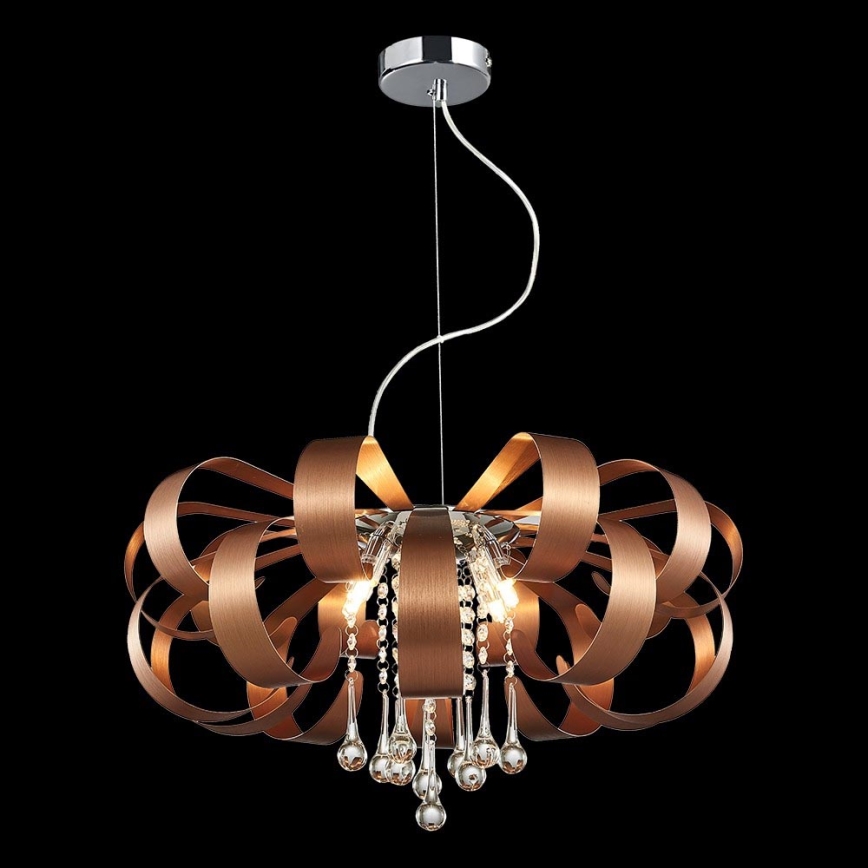LUXERA 64408 - Kristallikruunu narussa RIBBON CRYSTAL 6xG9/33W/230V