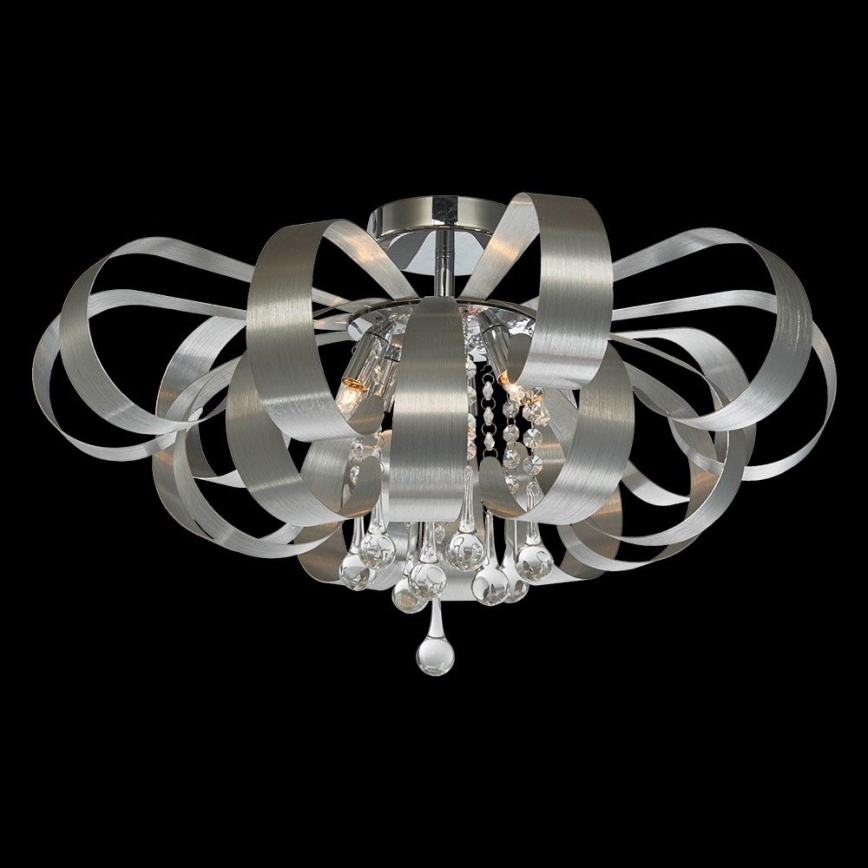 Luxera 64410 - Kiinteä kristallikruunu RIBBON CRYSTAL 6xG9/33W/230V