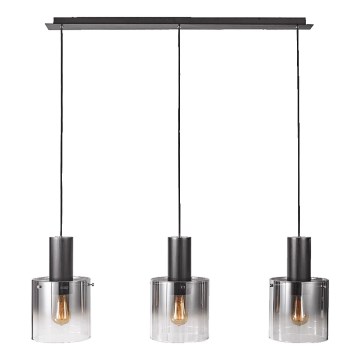 Luxera 64414 - Kattokruunu narulla MOXIE 3xE27/60W/230V