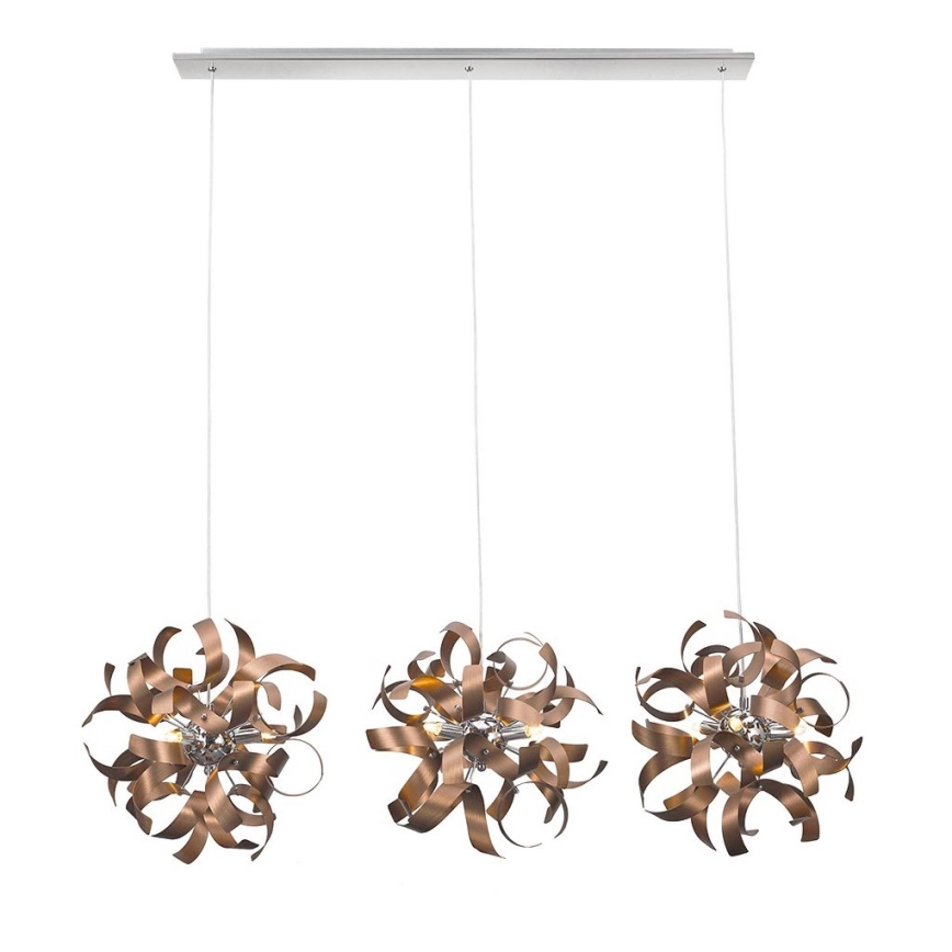 Luxera 64421 - Kattokruunu narulla RIBBON 3xG9/33W/230V