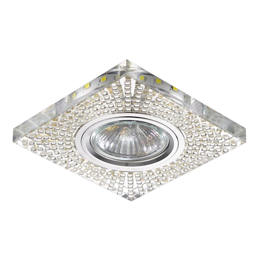 LUXERA 71072 - Upotettu valo ELEGANT 1xGU10/50W/230V + LED STRIPE