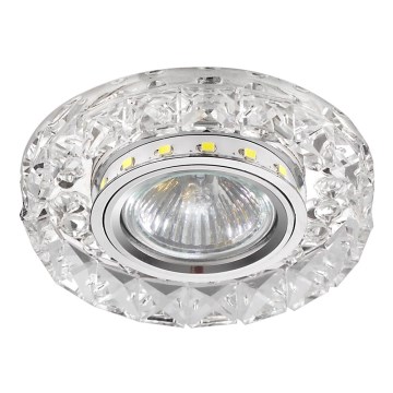 LUXERA 71074 - LED upotettava valo CRYSTALS 1xGU10/50W/230V + LED/3W STRIPE