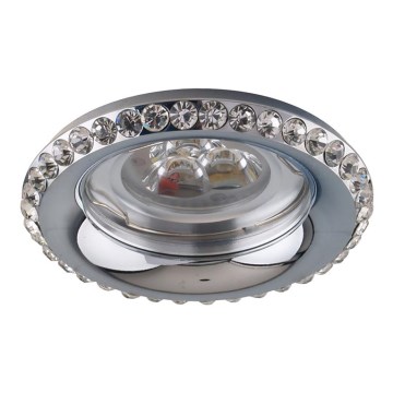 LUXERA 71080 - Upotettu valo CRYSTALS 1xGU10/50W/230V