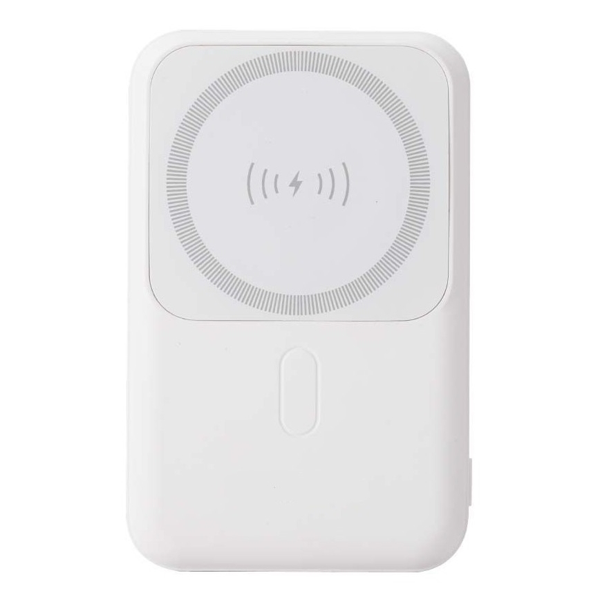 Magneettinen virtapankki langattomalla latauksella Power Delivery 10 000mAh/20W/3,7V valkoinen