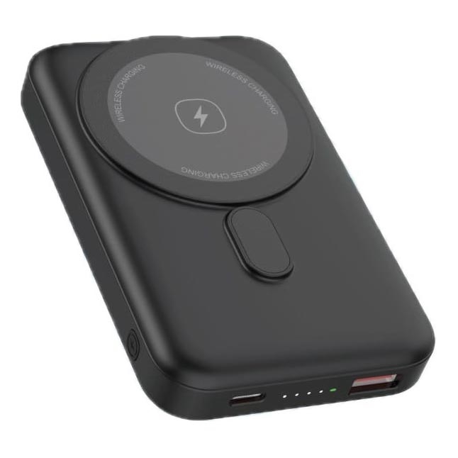 MagSafe-magneettinen Power Bank langattomalla latauksella 10000 mAh 20W Power Delivery musta