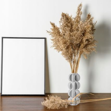 Maljakko 37x19 cm hartsi/mattavalkoinen