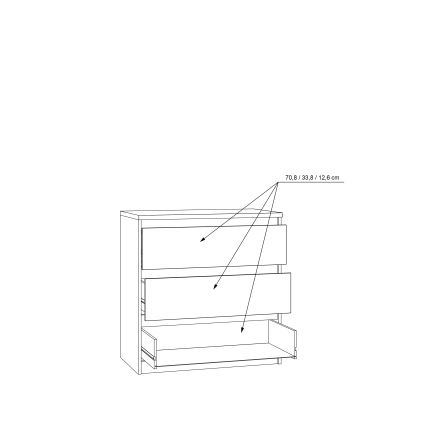 MAO-lipasto laatikoilla, artisan-tammi