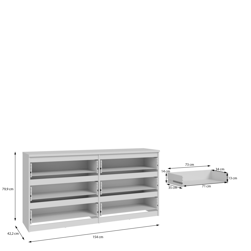 MAO-lipasto, valkoinen