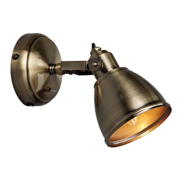 Markslöjd 104048 - Seinävalaisin FJÄLLBACKA 1xE14/40W/230V messinki