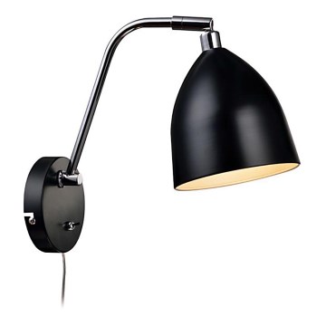 Markslöjd 105027 - Seinävalaisin HAMINA 1xE27/40W/230V musta