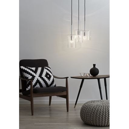 Markslöjd 105099 - Kattokruunu narulla ROCKFORD 3xE14/40W/230V
