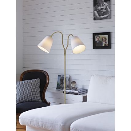 Markslöjd 105274 - Lattialamppu MODENA 2xE27/60W/230V
