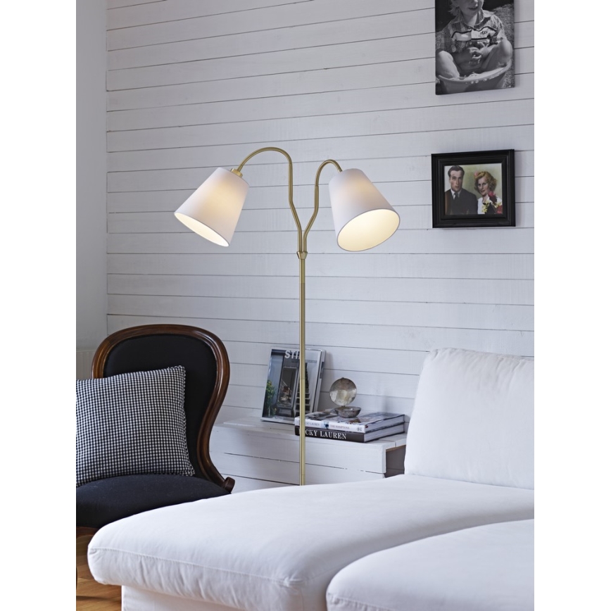 Markslöjd 105274 - Lattialamppu MODENA 2xE27/60W/230V