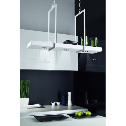 Markslöjd 106124 - Himmennettävä LED-kattokruunu ketjussa TRAY 3xLED/3W/230V valkoinen