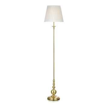 Markslöjd 106322 - Lattialamppu IMPERIA 1xE27/60W/230V messinki